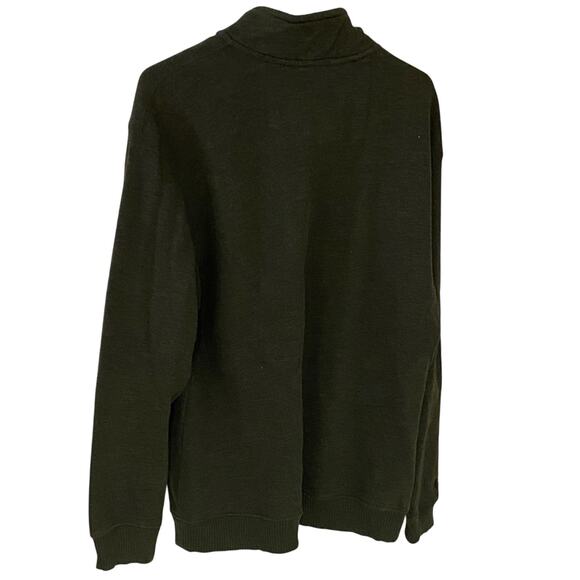 Arrow Men's Dark Green Zip-Up Sweater - Picture 4 of 4